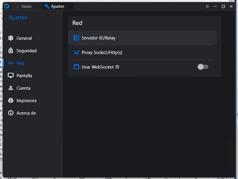 Configuración del servidor